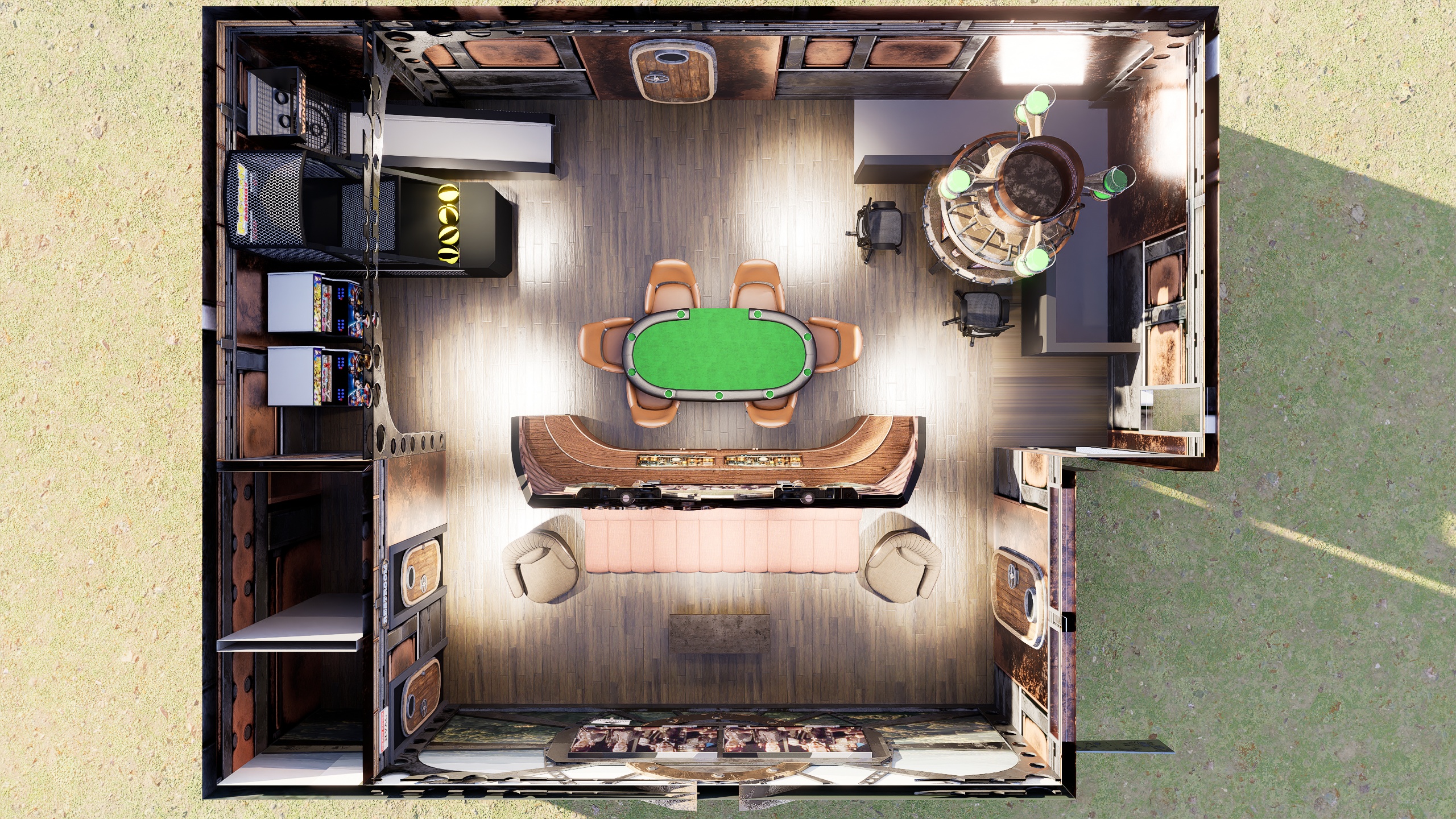 Steampunk Game Top view